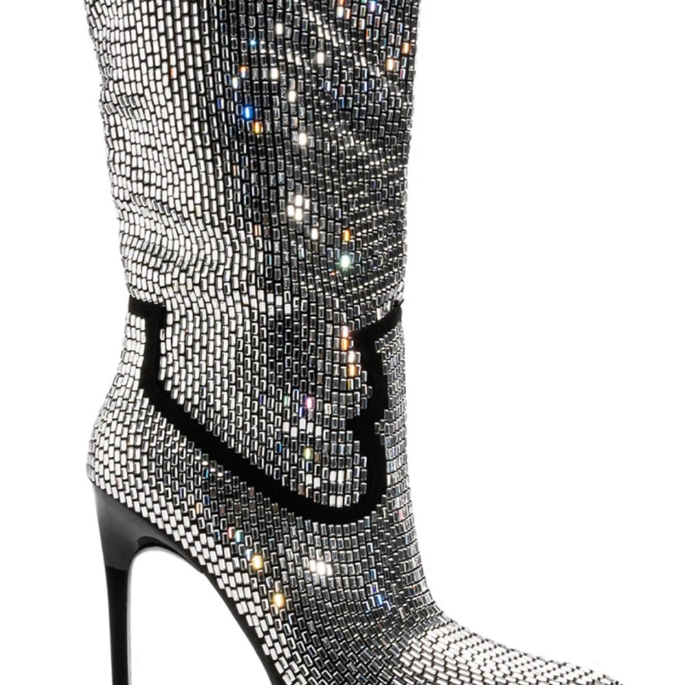Azalea Wang Heidemarie western embellished knee boots - Picture 5 of 12